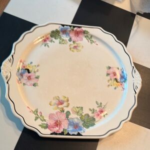 Floral Ceramic Serving Platter